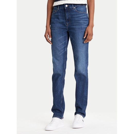Tommy Hilfiger Jeansy WW0WW45684 Niebieski Slim Fit ze sklepu MODIVO w kategorii Jeansy damskie - zdjęcie 184197029