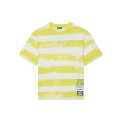 United Colors Of Benetton T-Shirt 3SL3C10P5 Żółty Oversize ze sklepu MODIVO w kategorii T-shirty chłopięce - zdjęcie 184197036