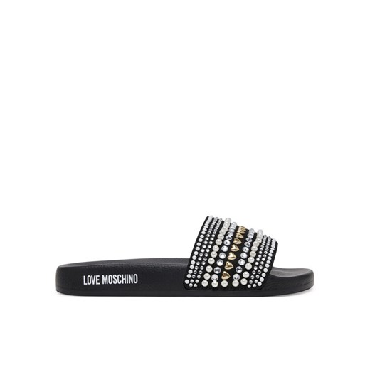 LOVE MOSCHINO Klapki JA28352G0MJAA000 Czarny ze sklepu MODIVO w kategorii Klapki damskie - zdjęcie 184197047