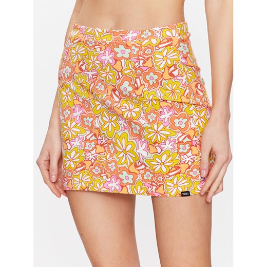 Vans Spódnica mini Resort Floral S VN00039F Pomarańczowy Slim Fit ze sklepu MODIVO w kategorii Spódnice - zdjęcie 184197166
