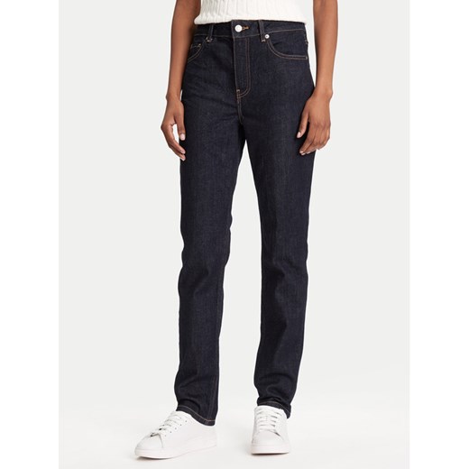 Tommy Hilfiger Jeansy WW0WW47153 Granatowy Slim Fit ze sklepu MODIVO w kategorii Jeansy damskie - zdjęcie 184197189
