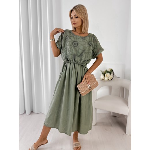sukienka jaxlee khaki one size ze sklepu UBRA w kategorii Sukienki - zdjęcie 184198597