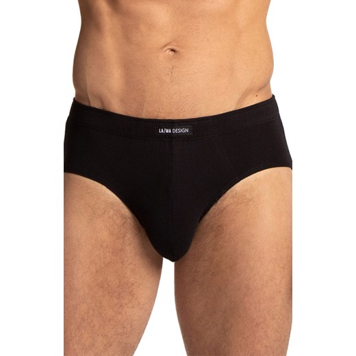 3-pack bawełniane slipy męskie plus size M-1071CL, Kolor granatowo-czarny, Rozmiar 3XL, LAMA ze sklepu Intymna w kategorii Majtki męskie - zdjęcie 184198829