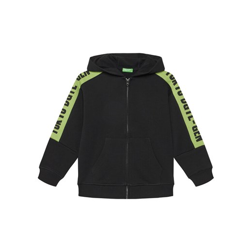 United Colors Of Benetton Bluza 3J68C504R Czarny Regular Fit ze sklepu MODIVO w kategorii Bluzy chłopięce - zdjęcie 184199626