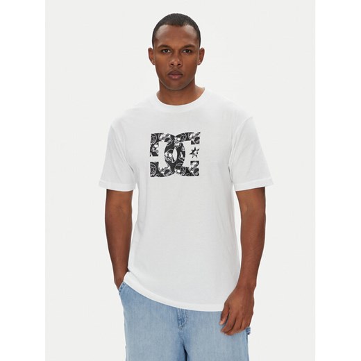 DC T-Shirt ADYZT05461 Biały Regular Fit ze sklepu MODIVO w kategorii T-shirty męskie - zdjęcie 184199656