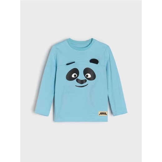 Sinsay - Koszulka z długimi rękawami Kung Fu Panda - niebieski ze sklepu Sinsay w kategorii T-shirty chłopięce - zdjęcie 184200935