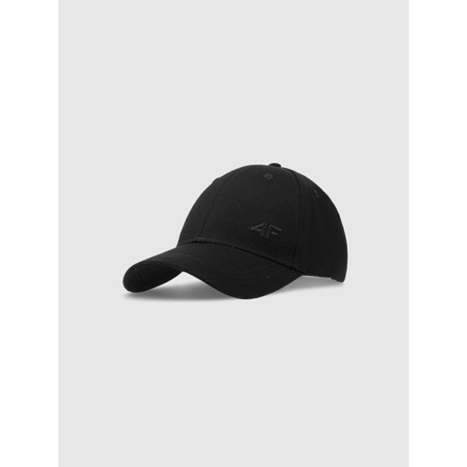 Czapka z daszkiem uniseks 4F 4FWSS25ACABU367 - czarna XS/S promocyjna cena Sportstylestory.com