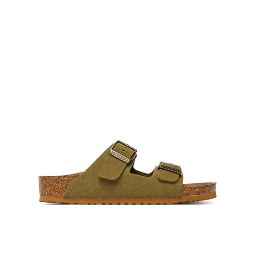 Klapki Birkenstock Arizona Kids Vegan 1027829 S Zielony ze sklepu eobuwie.pl w kategorii Klapki dziecięce - zdjęcie 184201776