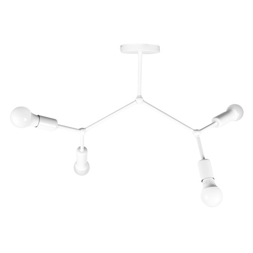 Geometryczna lampa sufitowa z 4 punktami światła LED GALAXY w klasycznej bieli ze sklepu Lysne w kategorii Lampy sufitowe - zdjęcie 184201978