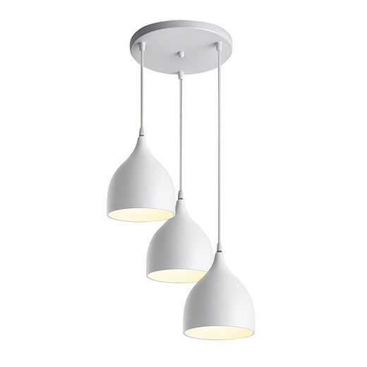 Biała lampa wisząca z regulacją wysokości ATMA ze sklepu Lysne w kategorii Lampy wiszące - zdjęcie 184202008