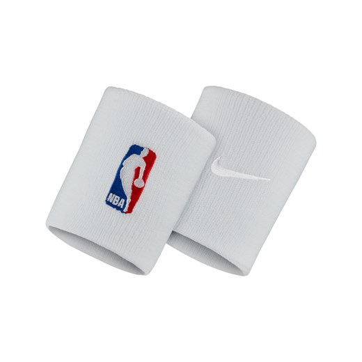 Opaski na nadgarstek do koszykówki Nike Dri-FIT NBA (1 para) - Biel ze sklepu Nike poland w kategorii Dodatki męskie - zdjęcie 184202175