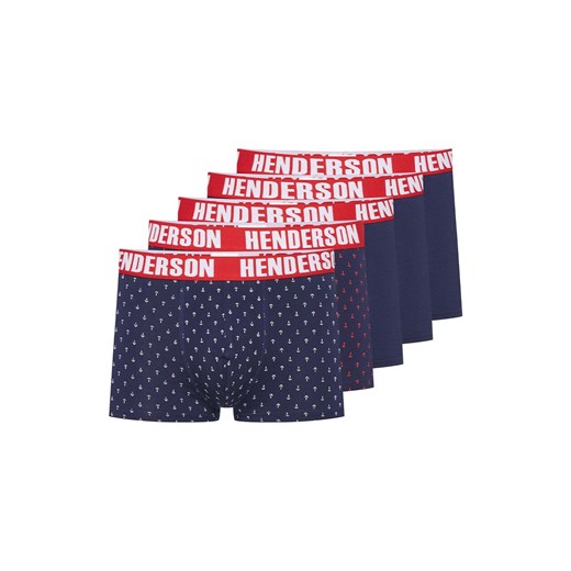 Henderson 5-pak bokserki męskie 43181-MLC, Kolor granatowo-czerwony, Rozmiar 2XL, Henderson ze sklepu Primodo w kategorii Majtki męskie - zdjęcie 184202405