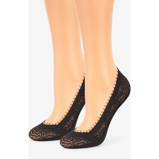 Marilyn 2-pak stopki koronkowe czarne Comfort Lace, Kolor czarny, Rozmiar 35-37, Marilyn ze sklepu Primodo w kategorii Skarpetki damskie - zdjęcie 184202428