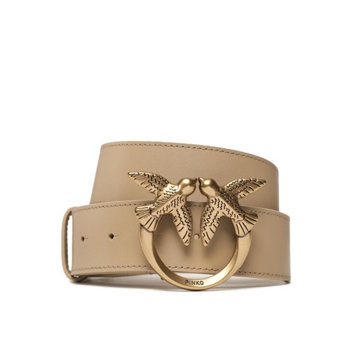 Pinko Pasek Damski Love Berry H4 Belt PE 23 PLT01 100120 A0F1 Beżowy Pinko XS MODIVO