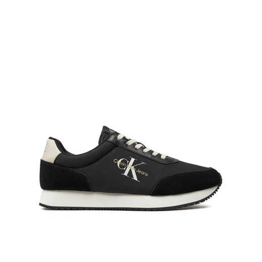 Calvin Klein Jeans Sneakersy Retro Runner Low Mix Mtl YM0YM01032 Czarny 41 MODIVO
