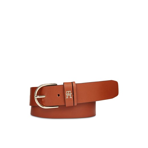 Tommy Hilfiger Pasek Damski Th Timeless 3.5 AW0AW15387 Brązowy ze sklepu MODIVO w kategorii Paski damskie - zdjęcie 184203737