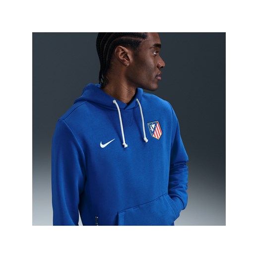 Męska bluza piłkarska z kapturem Nike Dri-FIT Atlético Madryt Standard Issue - Niebieski ze sklepu Nike poland w kategorii Bluzy męskie - zdjęcie 184204016