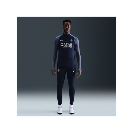 Męskie spodnie piłkarskie z dzianiny Nike Dri-FIT Paris Saint-Germain Strike - Niebieski ze sklepu Nike poland w kategorii Spodnie męskie - zdjęcie 184204018