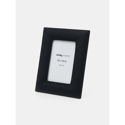 Sinsay - Welurowa ramka na zdjęcia 10x15 - czarny Sinsay One Size Sinsay