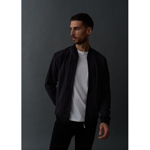 Żakardowa bluza bomber we wzór zapinana na zamek Diverse L Diverse