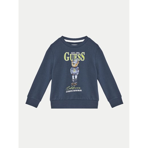 Guess Bluza N5RQ05 KAD74 Granatowy Regular Fit ze sklepu MODIVO w kategorii Bluzy chłopięce - zdjęcie 184204665