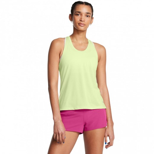 Damski top do biegania Under Armour UA Streaker Singlet - zielony ze sklepu Sportstylestory.com w kategorii Bluzki damskie - zdjęcie 184205579
