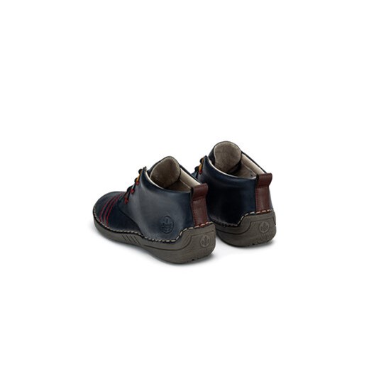 Półbuty Rieker 52509-14 Niebieski Rieker 42 eobuwie.pl