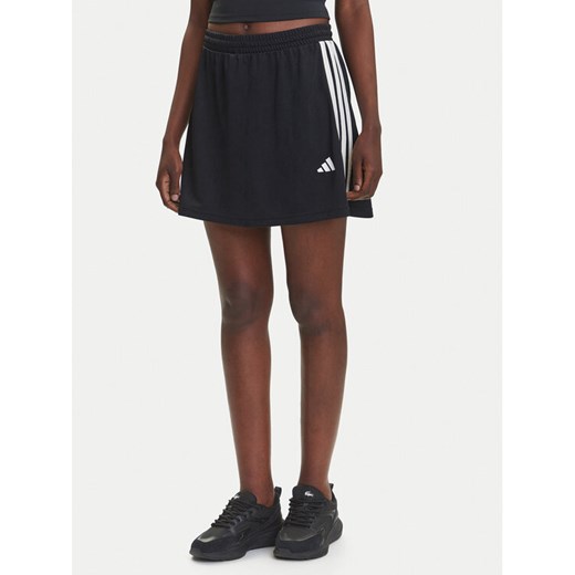 adidas Spódnica dresowa Stadium 3-Stripes Tennis Inspired Jacquard JL7171 Czarny Regular Fit ze sklepu MODIVO w kategorii Spódnice - zdjęcie 184206746
