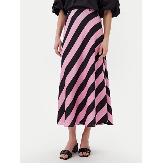 LOLA CASADEMUNT Spódnica midi LS2508003 Różowy Regular Fit ze sklepu MODIVO w kategorii Spódnice - zdjęcie 184206747