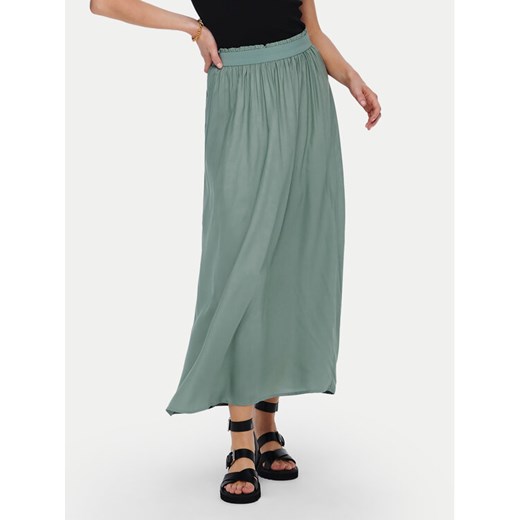 ONLY Spódnica maxi Venedig 15164606 Zielony Regular Fit ze sklepu MODIVO w kategorii Spódnice - zdjęcie 184206805