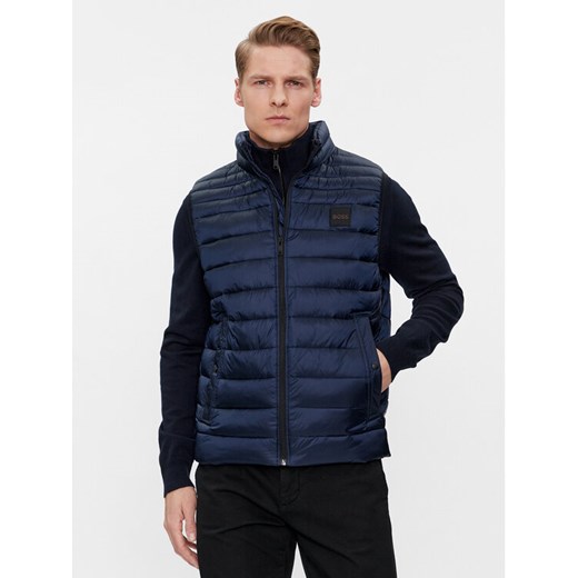 BOSS Bezrękawnik Odeno1 50505255 Granatowy Slim Fit ze sklepu MODIVO w kategorii Kamizelki męskie - zdjęcie 184206838