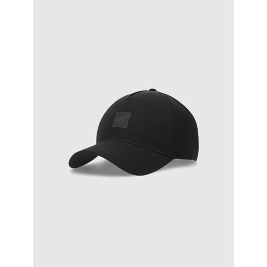 Czapka z daszkiem uniseks 4F 4FWSS25ACABU372 - czarna ze sklepu Sportstylestory.com w kategorii Czapki z daszkiem damskie - zdjęcie 184208059