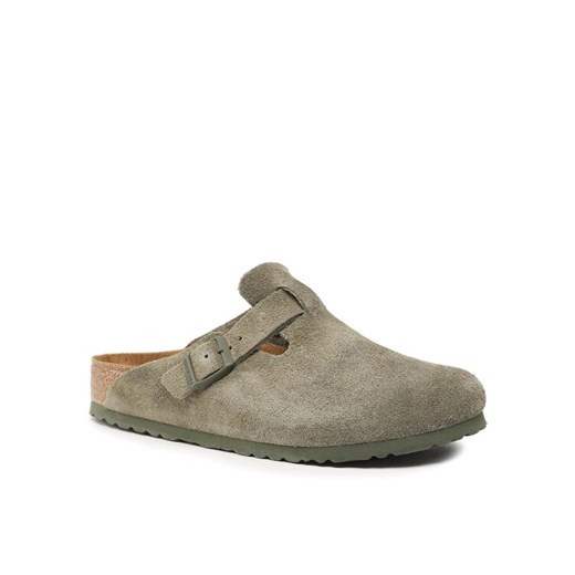 Klapki Birkenstock Boston 1024721 Zielony ze sklepu eobuwie.pl w kategorii Klapki męskie - zdjęcie 184208595
