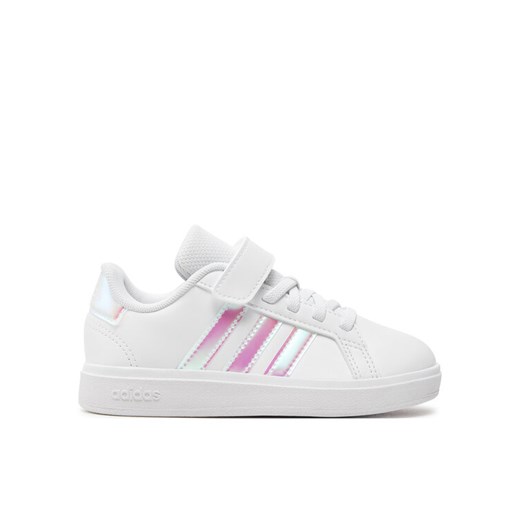 Sneakersy adidas Grand Court 2.0 El C IE3851 Biały ze sklepu eobuwie.pl w kategorii Buty sportowe dziecięce - zdjęcie 184208617