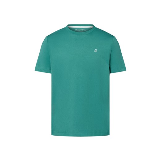 Marc O'Polo Koszulka męska Mężczyźni Bawełna szmaragdowy jednolity ze sklepu vangraaf w kategorii T-shirty męskie - zdjęcie 184208879