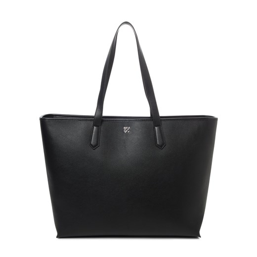 HUGO Damski shopper Kobiety Sztuczna skóra czarny jednolity ze sklepu vangraaf w kategorii Torby Shopper bag - zdjęcie 184208896