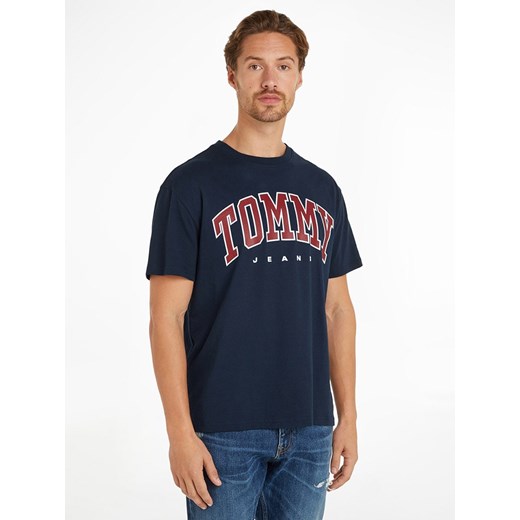 TOMMY JEANS Koszulka w kolorze granatowym ze sklepu Limango Polska w kategorii T-shirty męskie - zdjęcie 184209208