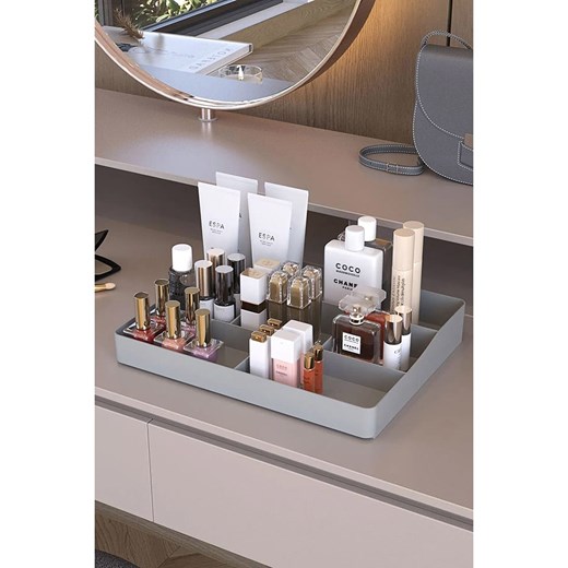 Violeta Home Organizer w kolorze szarym na przybory do makijażu - 29 x 22,5 cm ze sklepu Limango Polska w kategorii Akcesoria i przechowywanie - zdjęcie 184209285