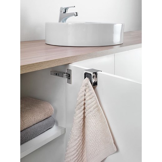 metaltex Uchwyt w kolorze srebrnym na ściereczki do naczyń - 5 x 5 x 4 cm Metaltex onesize Limango Polska wyprzedaż