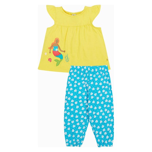 Frugi 2-częściowy zestaw w kolorze niebiesko-żółtym ze sklepu Limango Polska w kategorii Komplety dziewczęce - zdjęcie 184209666