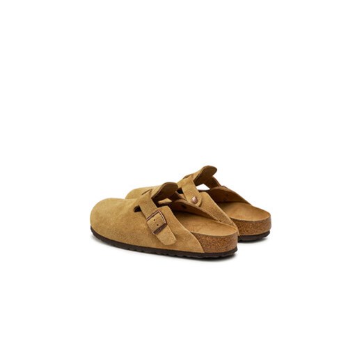 Klapki damskie brązowe BIRKENSTOCK płaskie casual 