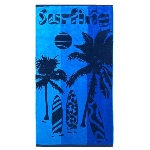 Le Comptoir de la Plage Ręcznik plażowy &quot;Lombok&quot; w kolorze niebieskim - 170 x 90 cm ze sklepu Limango Polska w kategorii Ręczniki - zdjęcie 184210348