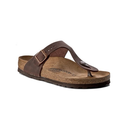 Japonki Birkenstock Gizeh 0743831 Brązowy 43 eobuwie.pl