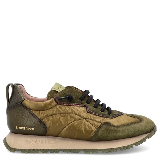 Hiszpańskie sneakersy damskie - HISPANITAS HI254209 KHAKI ze sklepu Tymoteo.pl - sklep obuwniczy w kategorii Buty sportowe damskie - zdjęcie 184211938