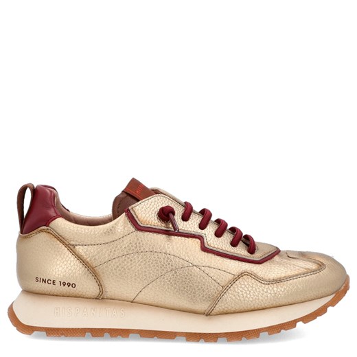 Hiszpańskie sneakersy damskie - HISPANITAS HI254312 ZŁOTE ze sklepu Tymoteo.pl - sklep obuwniczy w kategorii Buty sportowe damskie - zdjęcie 184211969