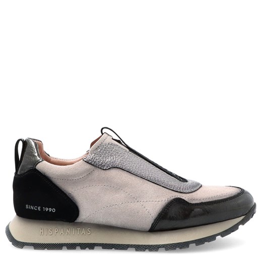 Wsuwane sneakersy damskie - HISPANITAS HI254311 SZARO CZARNE ze sklepu Tymoteo.pl - sklep obuwniczy w kategorii Buty sportowe damskie - zdjęcie 184212049