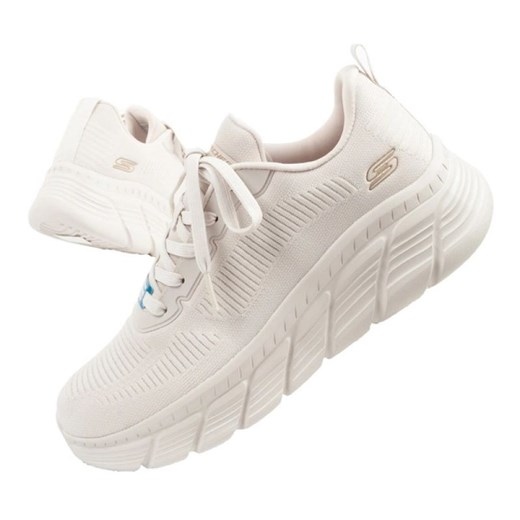Buty Skechers Bobs B Flex sneakersy 117385/OFWT beżowy ze sklepu ButyModne.pl w kategorii Buty sportowe damskie - zdjęcie 184212219