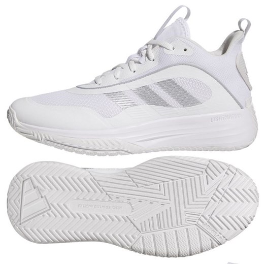Buty do koszykówki adidas OwnTheGame 3.0 JR6671 białe ze sklepu ButyModne.pl w kategorii Buty sportowe męskie - zdjęcie 184212225