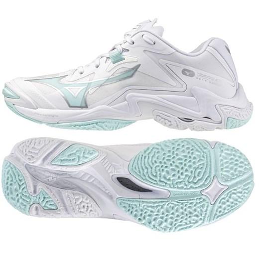 Buty do siatkówki Mizuno Wave Lightning Z8 V1GC240045 białe ze sklepu ButyModne.pl w kategorii Buty sportowe damskie - zdjęcie 184212289