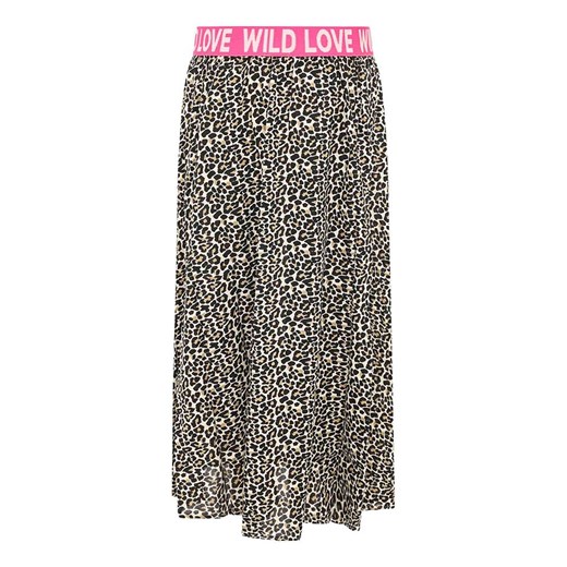Zwillingsherz Spódnica "Wild Love Leo" w kolorze beżowo-czarnym Zwillingsherz L/XL wyprzedaż Limango Polska